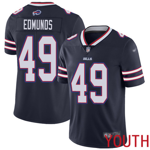 Youth Buffalo Bills 49 Tremaine Edmunds Limited Navy Blue Inverted Legend NFL Jersey